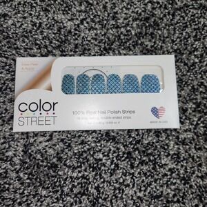 Color Street Nail Polish Strips Atlantis Mermaid Blue Sparkle Glitter New Rare